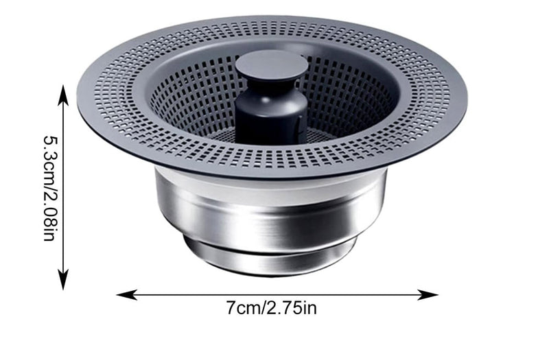 3x1 فلتر تصريف حوض المطبخ Filter Blocking Non- Clogging Drain Quickly
