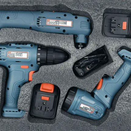 3x1 مجموعة أدوات صناعية كشاف+درل +منشار Industrial Tool Set
