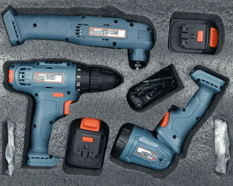3x1 مجموعة أدوات صناعية كشاف+درل +منشار Industrial Tool Set