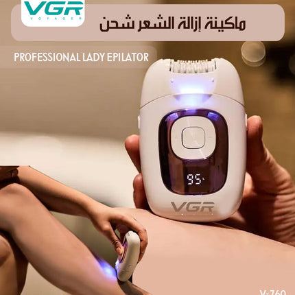 ماكينة إزالة الشعر شحن PROFESSIONAL LADY EPILATOR VGR V-760