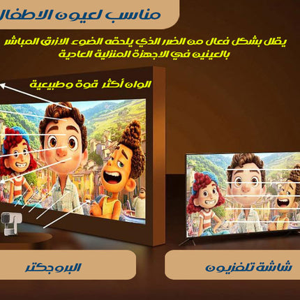 بروجكتر ويرليس شحن PAN-TILT LAMP PROJECTOR