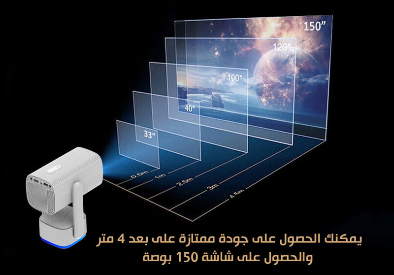 بروجكتر ويرليس شحن PAN-TILT LAMP PROJECTOR