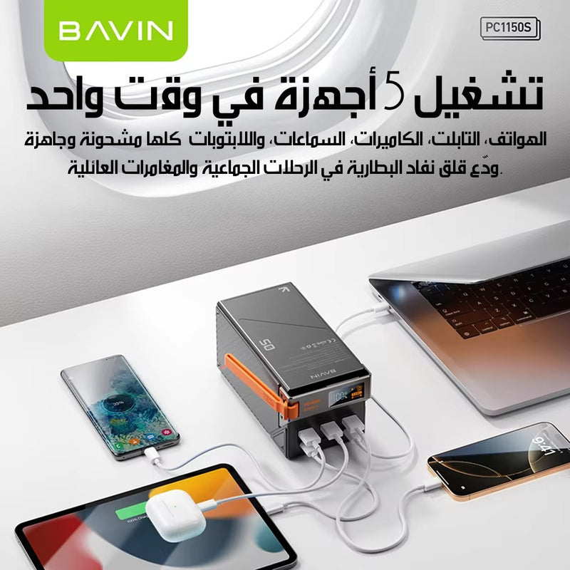باور بانك بقوة 65 واط 65W Power Bank PC1150S