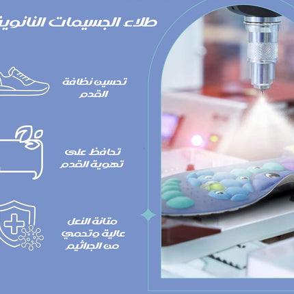 ضبان حذاء مغناطيسي معالج بالنانو Magnetic Insoles