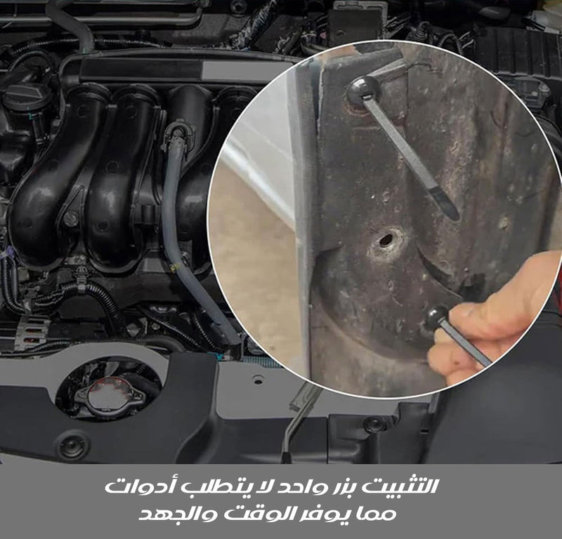 مشبك كوابل مزودة بمسمار و حزقة Nylon Universal Cable Tie Buckle