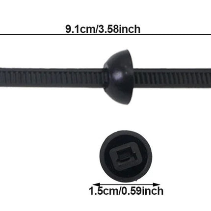 مشبك كوابل مزودة بمسمار و حزقة Nylon Universal Cable Tie Buckle