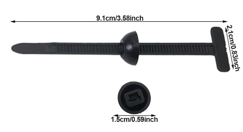 مشبك كوابل مزودة بمسمار و حزقة Nylon Universal Cable Tie Buckle