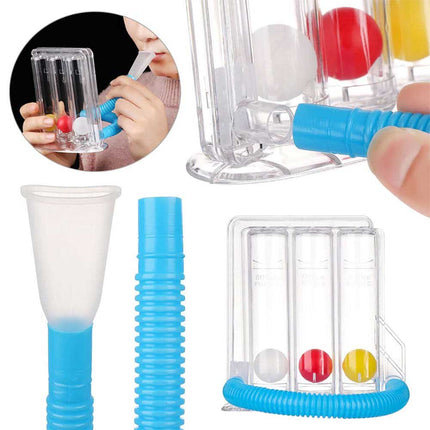 جهاز تمرين التنفس ثلاثي التدفق 3-BALLOON RESPIRATORY INCENTIVE