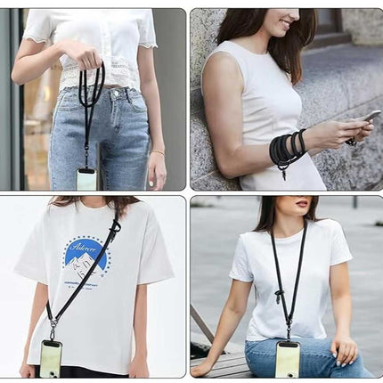 حبل وكابل شحن هاتف نايلون قابل للتعديل والفصل Adjustable And Detachable Nylon Phone Lanyard Data Cable