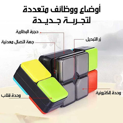 مكعب ألغاز سحرى ذكي بموسيقي مضادة للتوتر Smart Musical Puzzle Cube Anti-Stress Toy