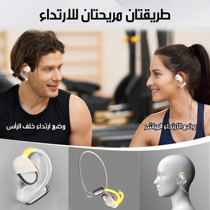 سماعات رياضية لاسلكية بتقنية عزل الضوضاء Mini OWS Bluetooth Wireless Sports Earphones With Noise Cancelling