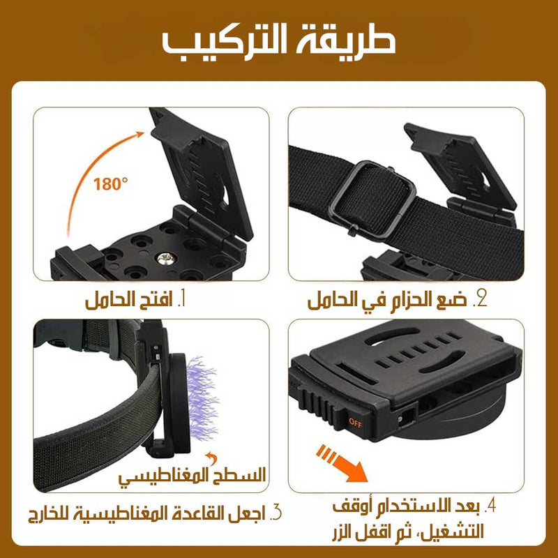 حزام أدوات متعدد الاستخدامات للفنيين LOCKINGMAGNI CLIP