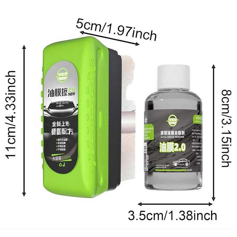 2942منظف زجاج السيارة لإزالة طبقة الزيت ومنع الضباب Car Glass Cleaner