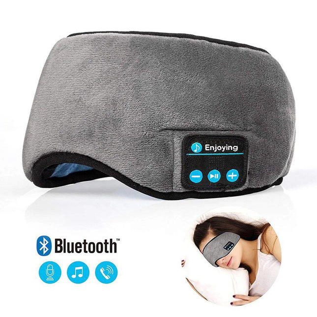 قناع للعين بسماعة بلوتوث للنوم Bluetooth Sleep  Headphones Eye Mask Bluetooth  Wireless Music Earphones