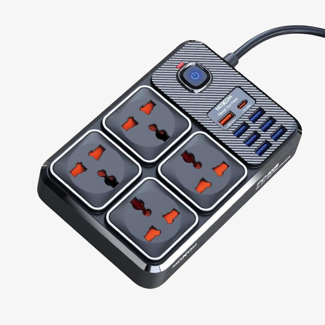 وصلة كهرباء 4 مداخل وشاحن 8 مداخل من  moxom