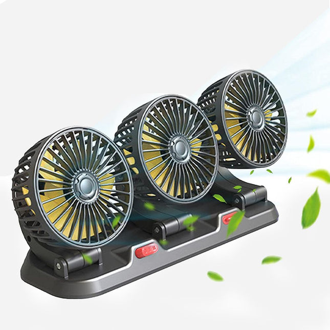 مروحة ثلاثية للسيارة three heads Vechile fan
