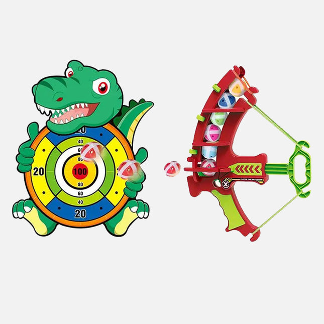 لعبة رمي الكرات باللوح الديناصور للأطفال Dinosaur board throwing ball game for children