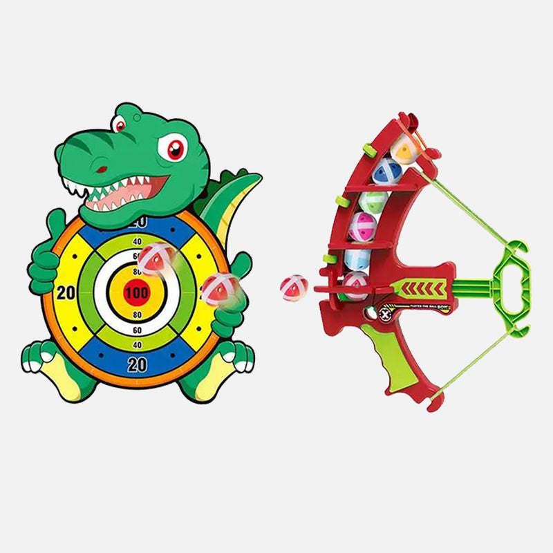 لعبة رمي الكرات باللوح الديناصور للأطفال Dinosaur board throwing ball game for children