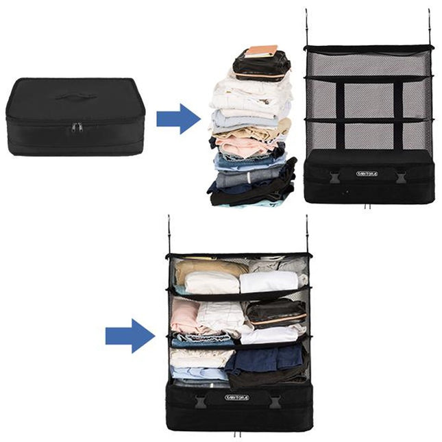 حقيبة تخزين وترتيب الملابس للسفر قابلة للتعليق Hanging Travel Organizer
