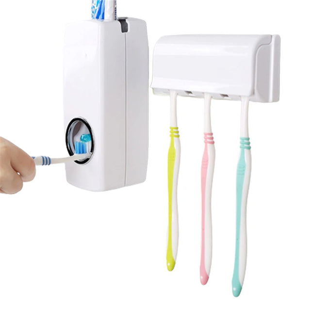 حمالة فراشي الأسنان والمعجون Toothpaste Dispenser