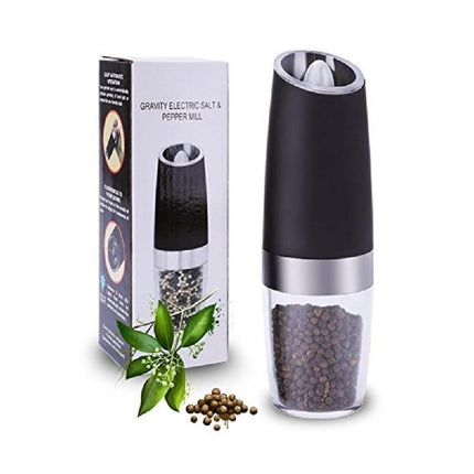 مطحنة الملح والفلفل العصرية تعمل على البطاريات  Gravity electric salt & pepper grinder
