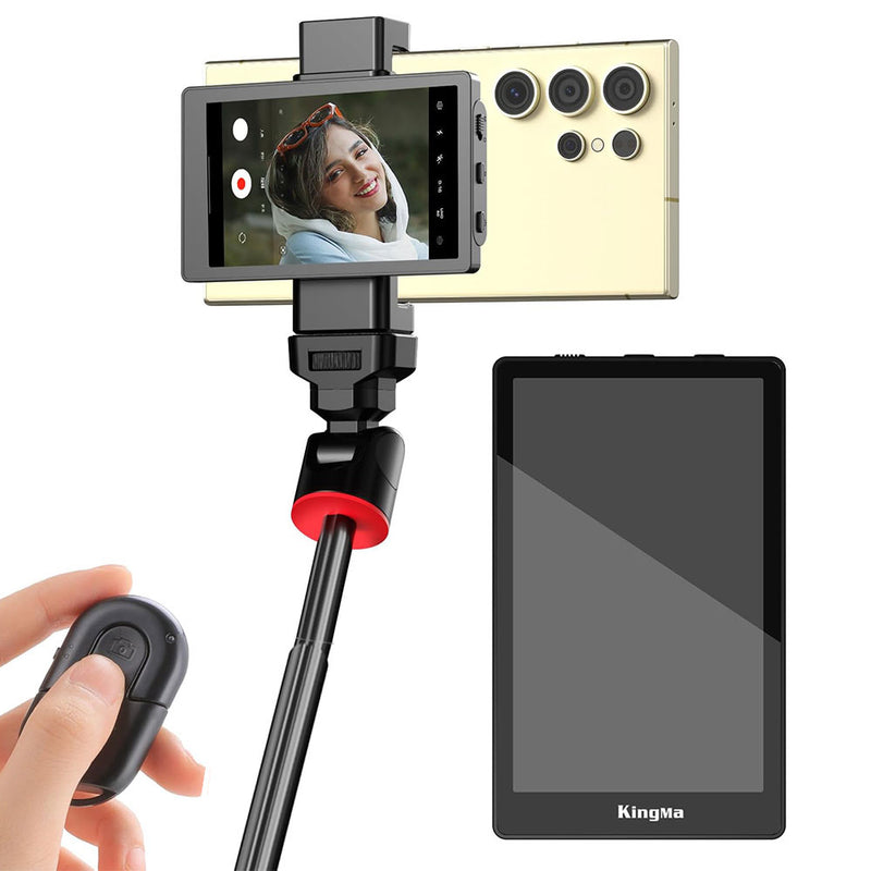 شاشة لمراقبة الكاميرا الخلفية للموبايل بقاعدة مغناطيسية تلتصق بالموبايل VLOGSCREEN GAUGE DISPLAY