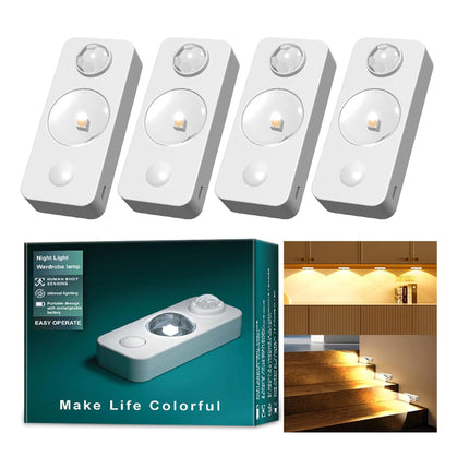 ضوء ليد مستشعر الحركة ليلي قابل لإعادة الشحن LED Motion Sensor Puck Light, Rechargeable
