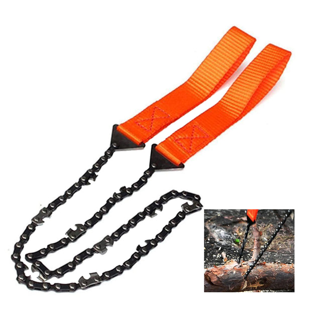 منشار سلكي يدوي لقص خشب الشجر Manual wire saw for cutting wood