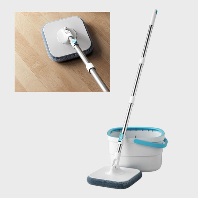 ممسحة دوارة للأرضيات مع دلو مربع الشكل 360 spin mop with bucket clear water