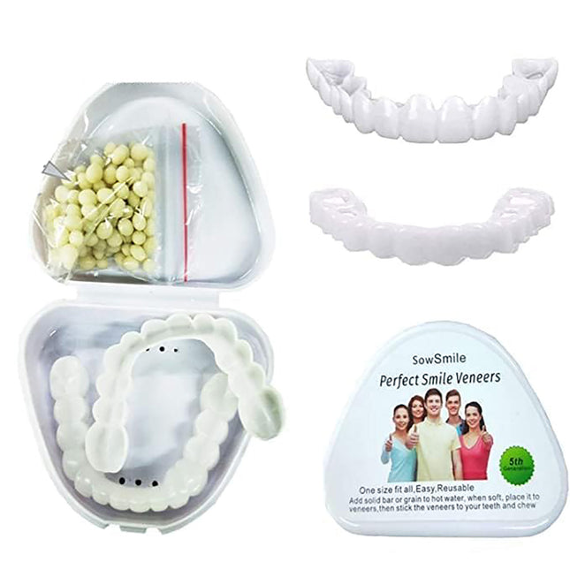 طقم اسنان سفلي علوي Perfect Smiling Teeth Veneer Top And Bottom