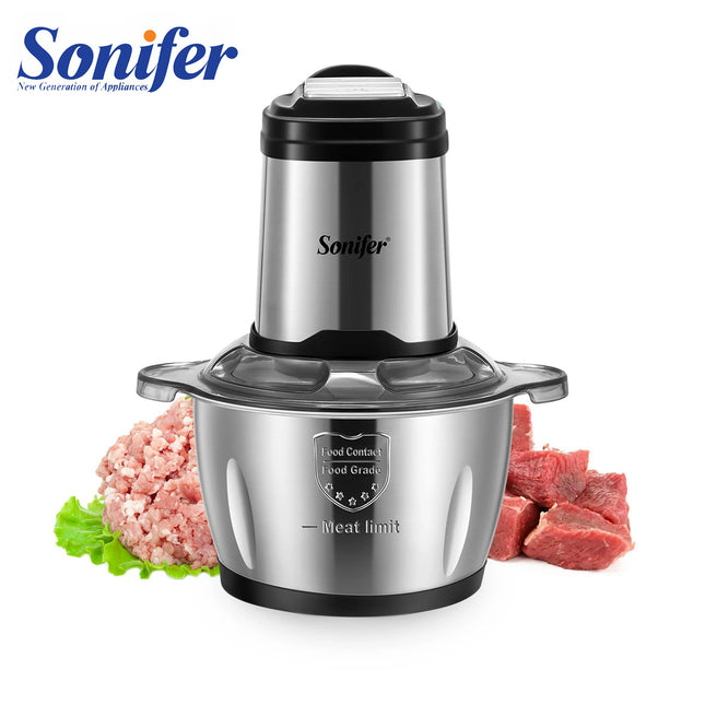 مفرمة لحوم و خضار ستانليس sonifer Food Chopper sf-8115