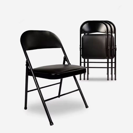 كرسي معدني منجد قابل للطي folding metal chair