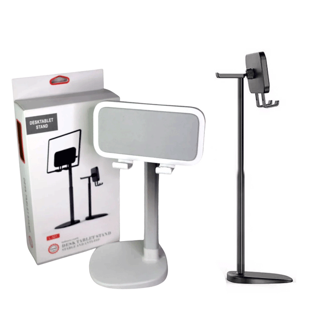 حامل لجميع أحجام الايباد و الموبايل قابل للتطويل و ضد الوقوع Anti Tip Desk Tablet Stand L-321