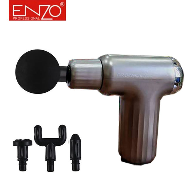 فرد مساج بـــ4 رؤوس يعمل بالشحن Enzo physio massage gun  EN:4802