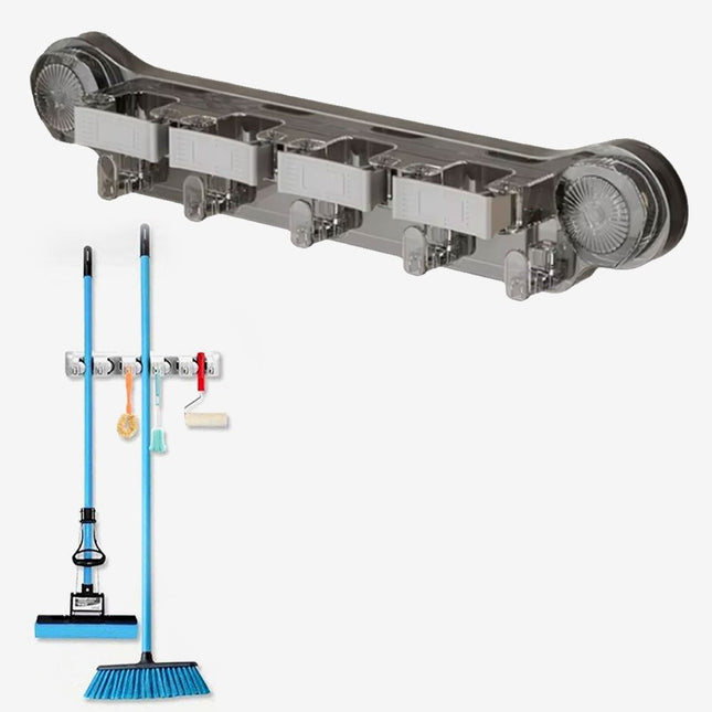 علاقة مكانس و قشاطات 4 فرزات مع 4 علاقاتbroom and mop set
