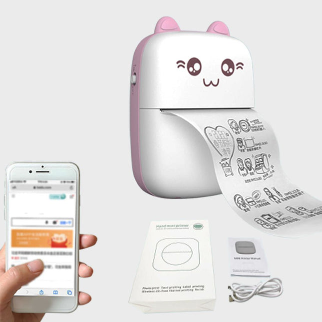 طابعة صغيرة ميني للهاتف لاسلكي تعمل بالشحن portable mini printer