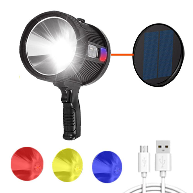 ضوء  يعمل بالطاقة الشمسية والشحن على شكل فرد HIGH INTENSITY SEARCHLIGHT W5112