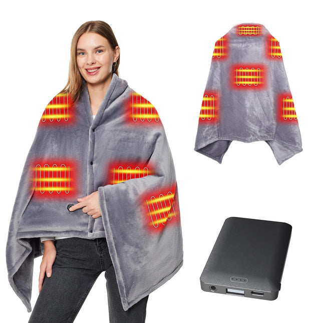بطانية حرام قابل للتدفئة مع باوربانك Heated blanket with power bank