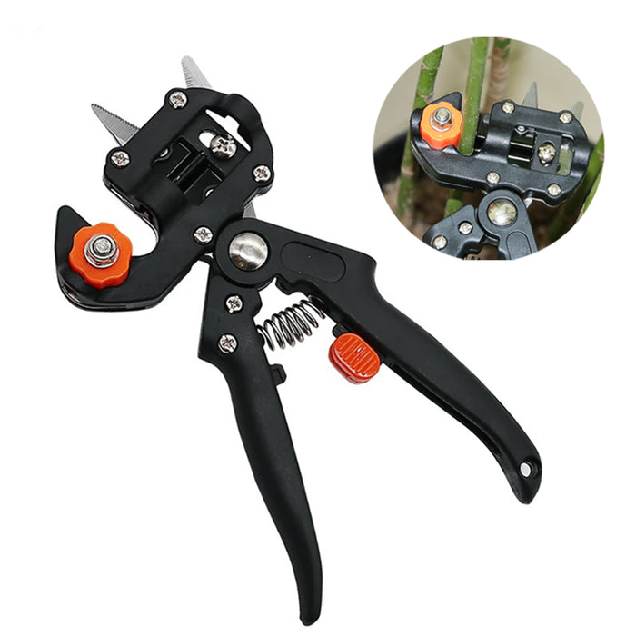 مقص تركيب الشجر متعدد الوظائف مزود  ب 3 شفرات مختلفةMultifunctional tree pruning shear with 3 blade types