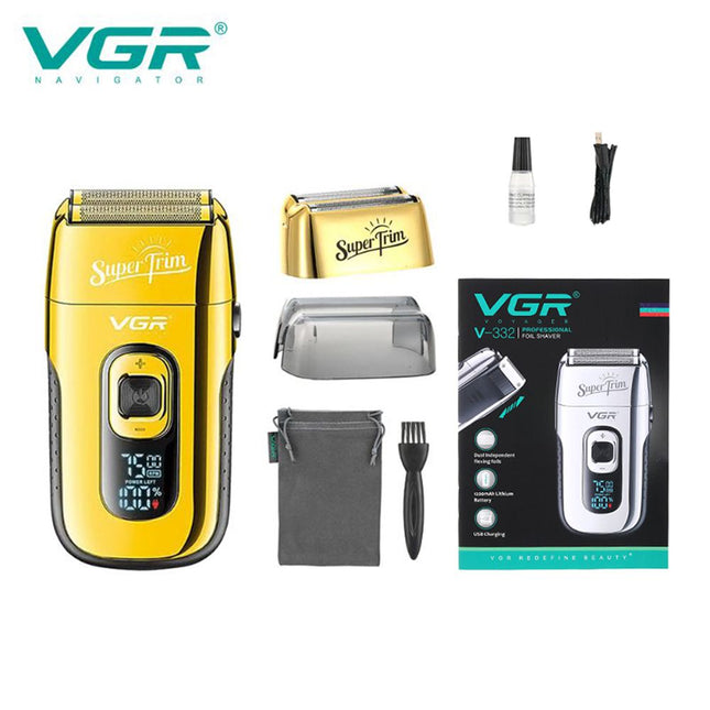 ماكينة حلاقة شفرة صغيرة مزدوجة Vgr V-332 mini metal twin blade shaving machine