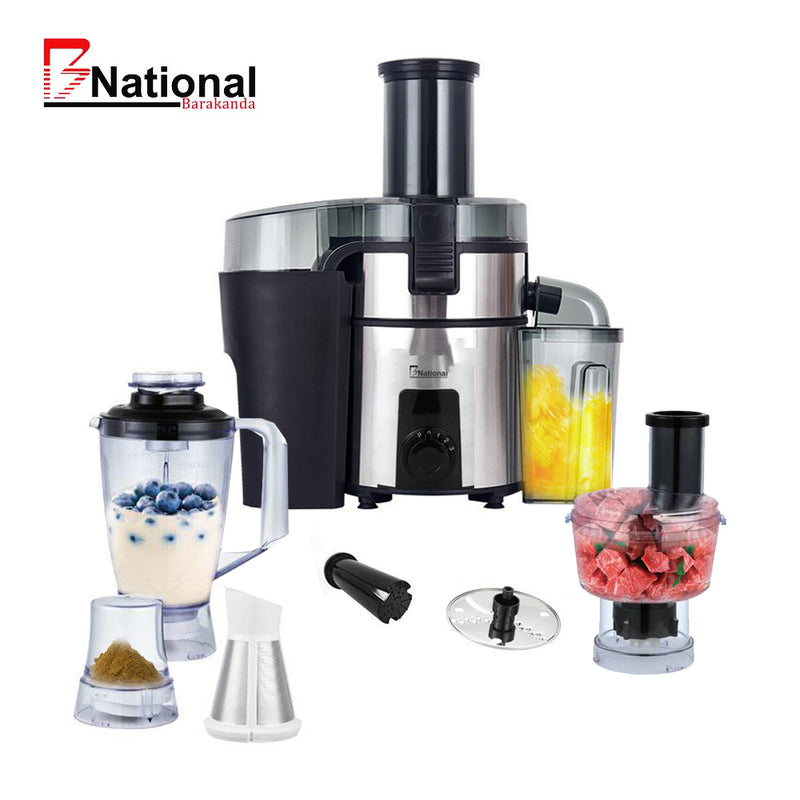 خلاط وعصارة جزر ومحضرة طعام متعددة الوظائف 7 في 1  B national  Multifunctional juicer mixer and food processor
