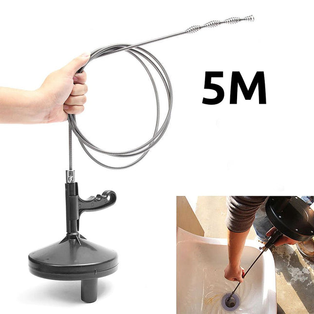 مسلك المصارف والمجاري اليدوي متعدد الإستخدام 5 متر Drain and  sewer cleaner  cleaning tool