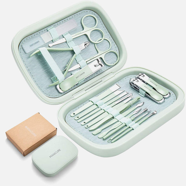 مجموعة تقليم الاظافر بحقيبة أنيقة Nail clipper set with stylish bag