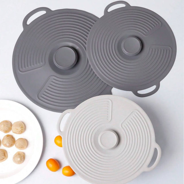 غطاء سيليكون للطناجر والصحون قابلة للطي Silicone collapsible pot lids