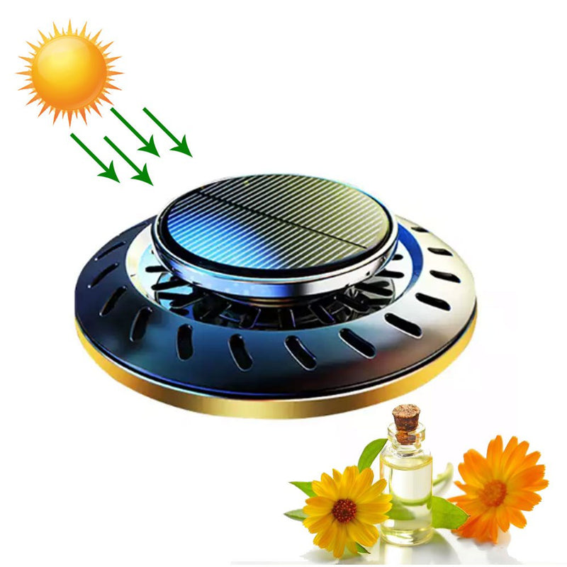 معطر سياره مع موزع علي الطاقه الشمسيه Essential Oil Solar Car Air Freshener Spray