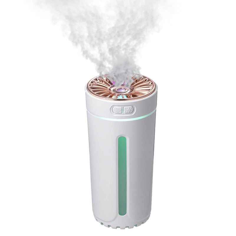 مرطب هواء للسيارة  و المنزل بإضاءة ليد ملونة تعمل بالشحن USB AROMA HUMIDIFIER