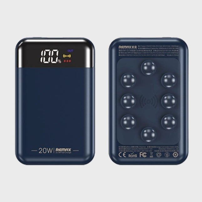 باوربانك شحن لاسلكي سريع وشحن عادي remax wireless fast charge 10000mah rpp539