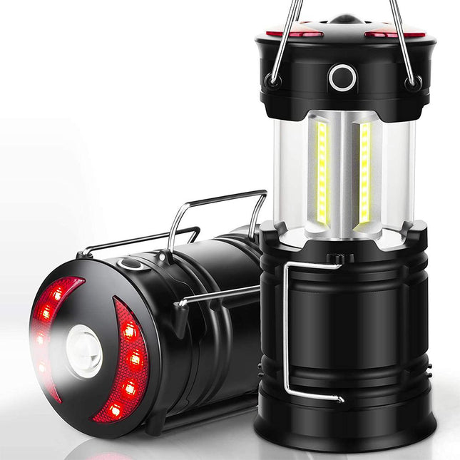 كشاف مصباح يعمل بالبطاريات بـ3 إضاءات وقاعدة مغناطيسية 2 Pack Led Camping Latern