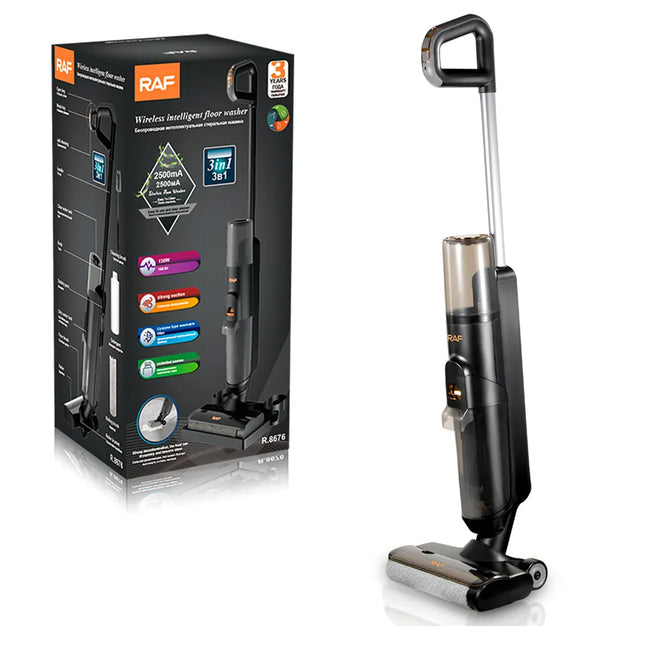 مكنسة و ممسحة منزلية تعمل بالشحن Raf Wireless intelligent floor R.8676