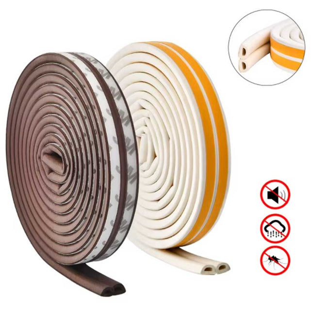 شريط عازل مطاطي ذاتي اللصق للأبواب والنوافذ Self-Adhesive Rubber Seal Strip For Doors And Windows